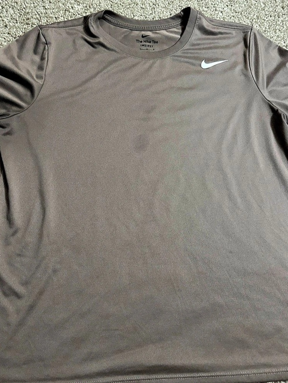 Nike The Nike Tee Dri-FIT Short Sleeve Tee in Brown